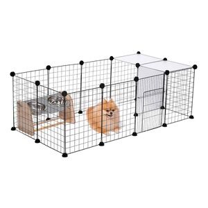 🌙 CAR85 - Modular Black Pet Playpen